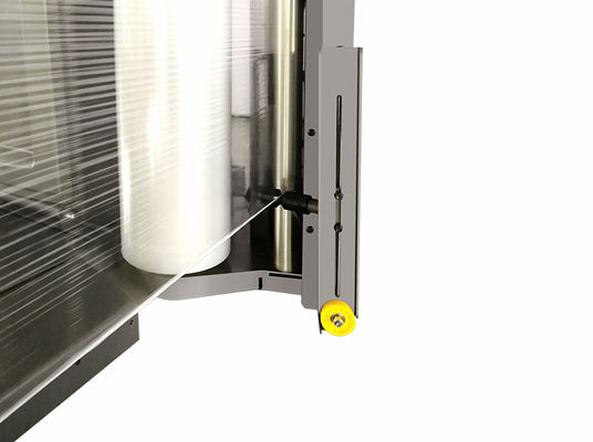 মডেল ই/এম টাইপ টার্নটেবল সম্পূর্ণ স্বয়ংক্রিয় প্যালেট প্যাকেজিং মেশিন